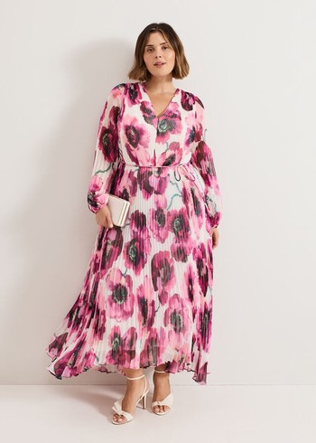 Phase Eight Natalia Floral Dress Pink Australia | MI7038415